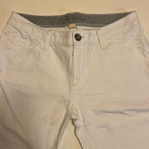 Banana Republic White Capris
